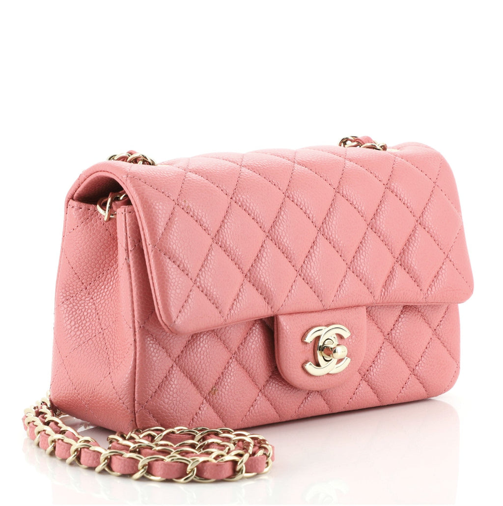 Classic Single Flap Bag Quilted Caviar Mini