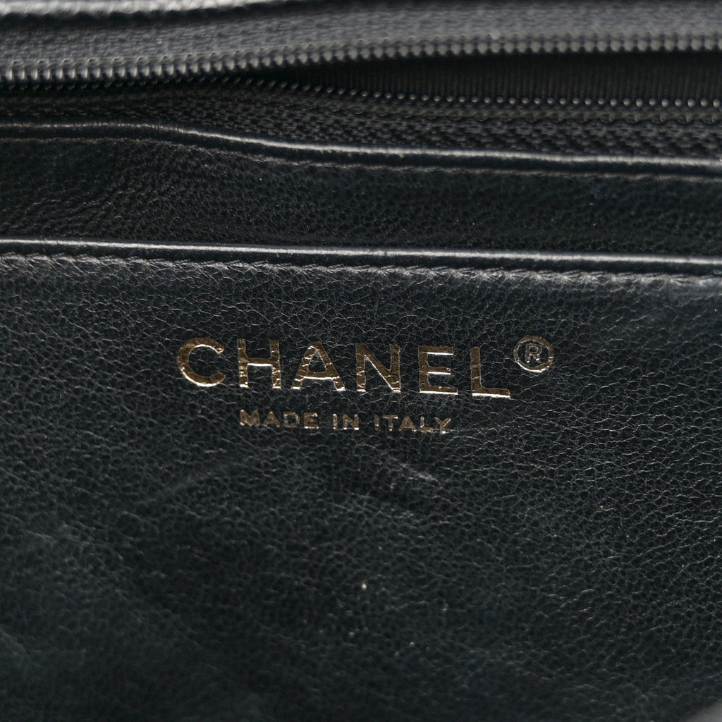Caviar Quilted Maxi Single Flap Black