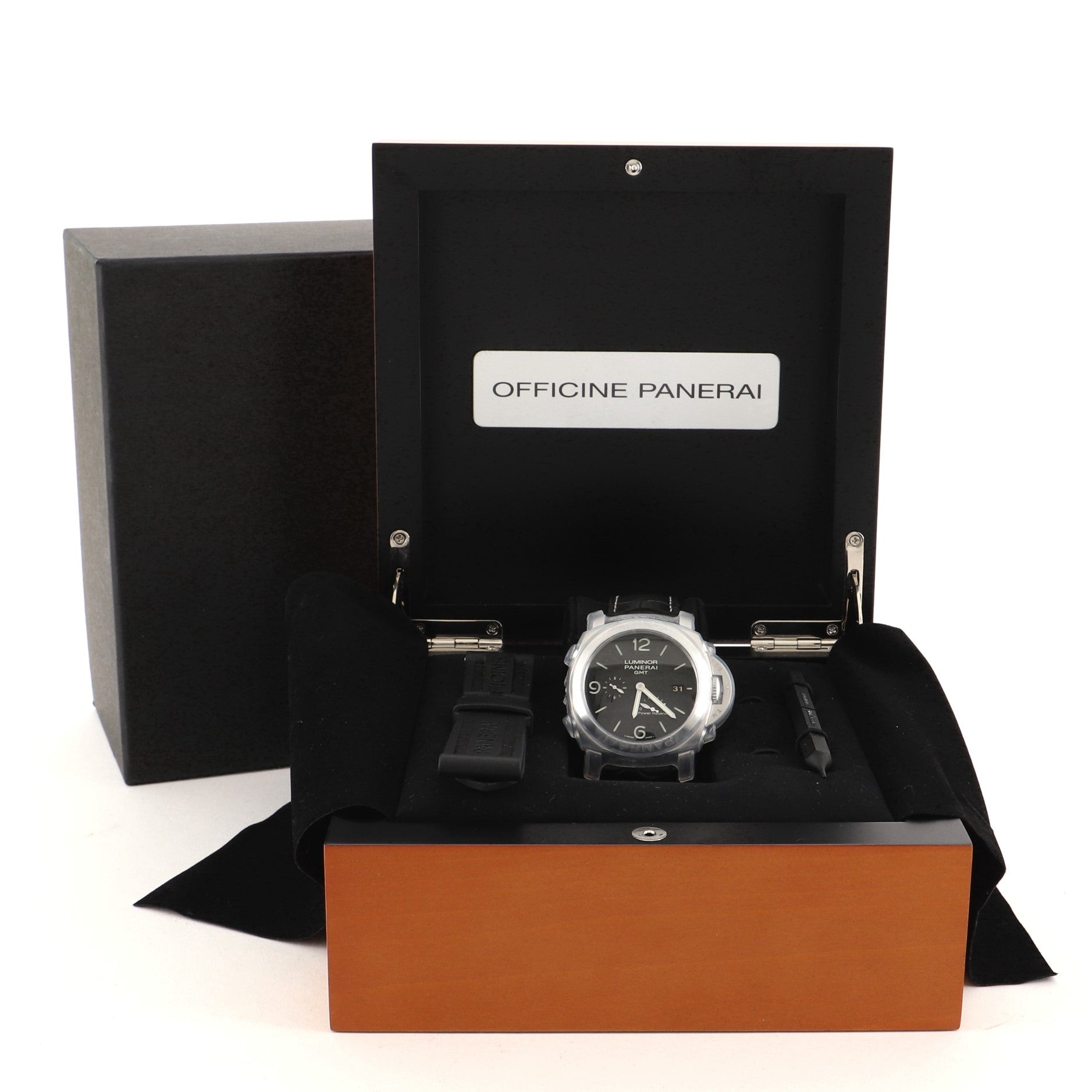 Luminor 1950 3 Days GMT Power Reserve Automatic Watch Stainless Steel and Rubber 44