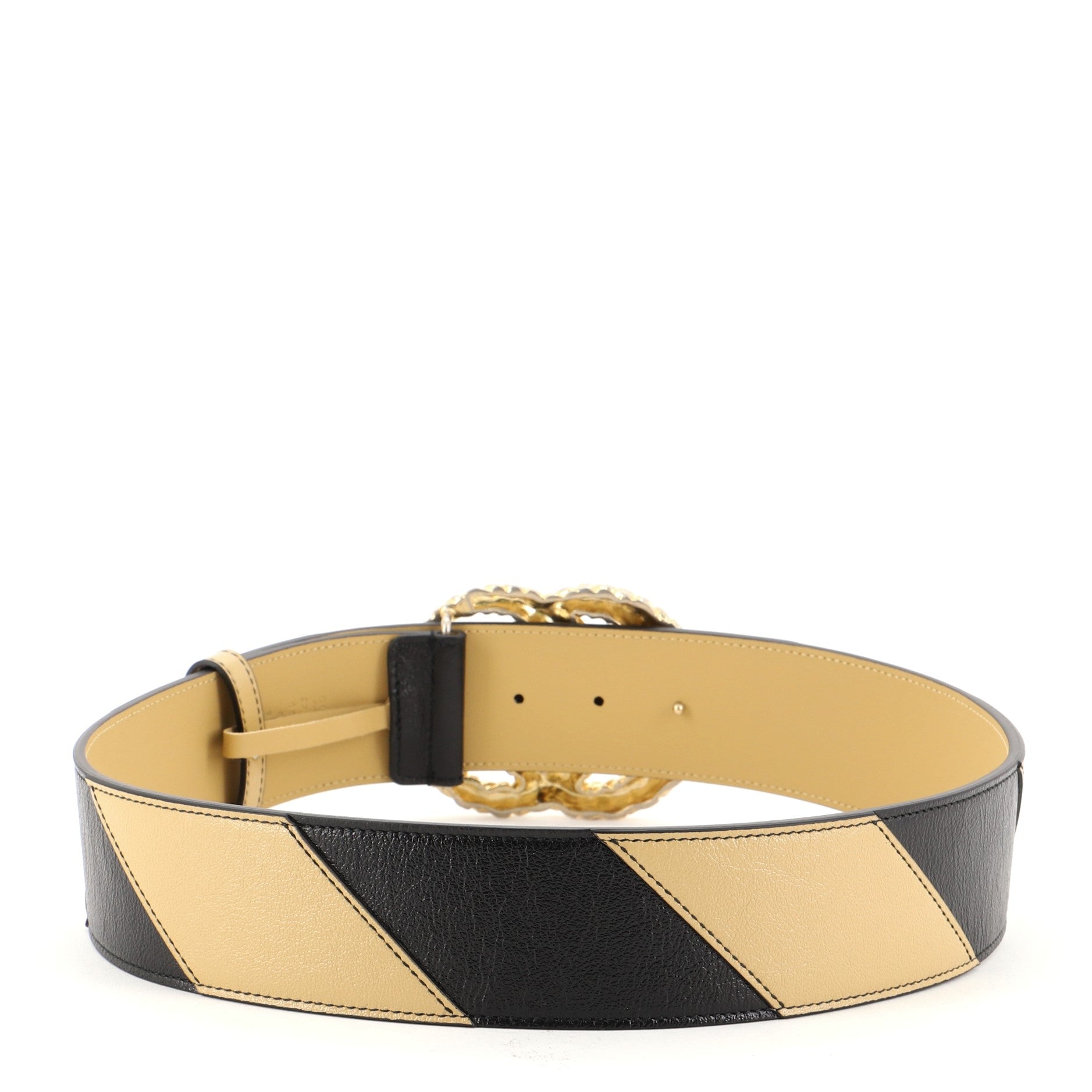 GG Marmont Belt Diagonal Quilted Leather Wide 80
