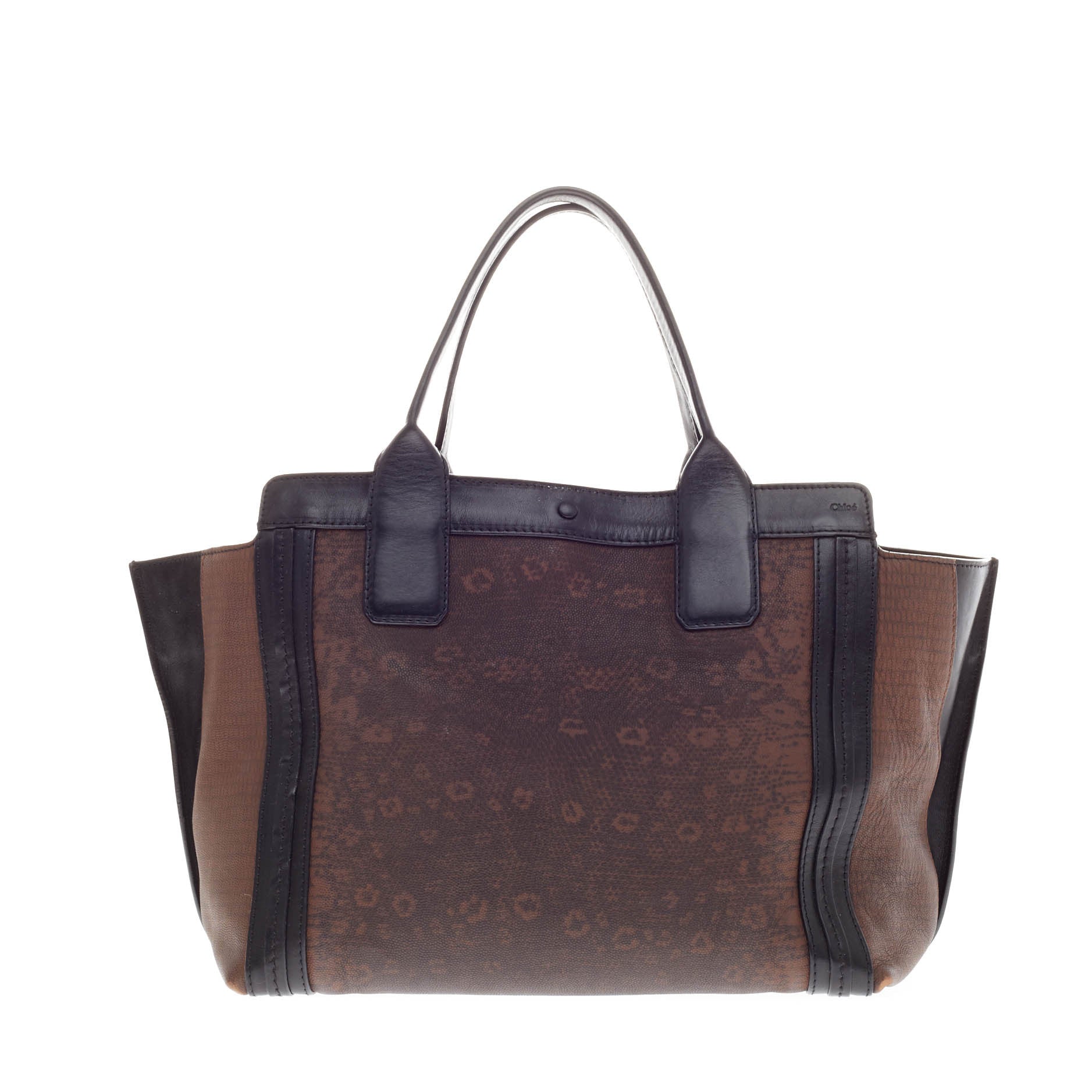 Alison Handbag Lizard Print Leather Mini
