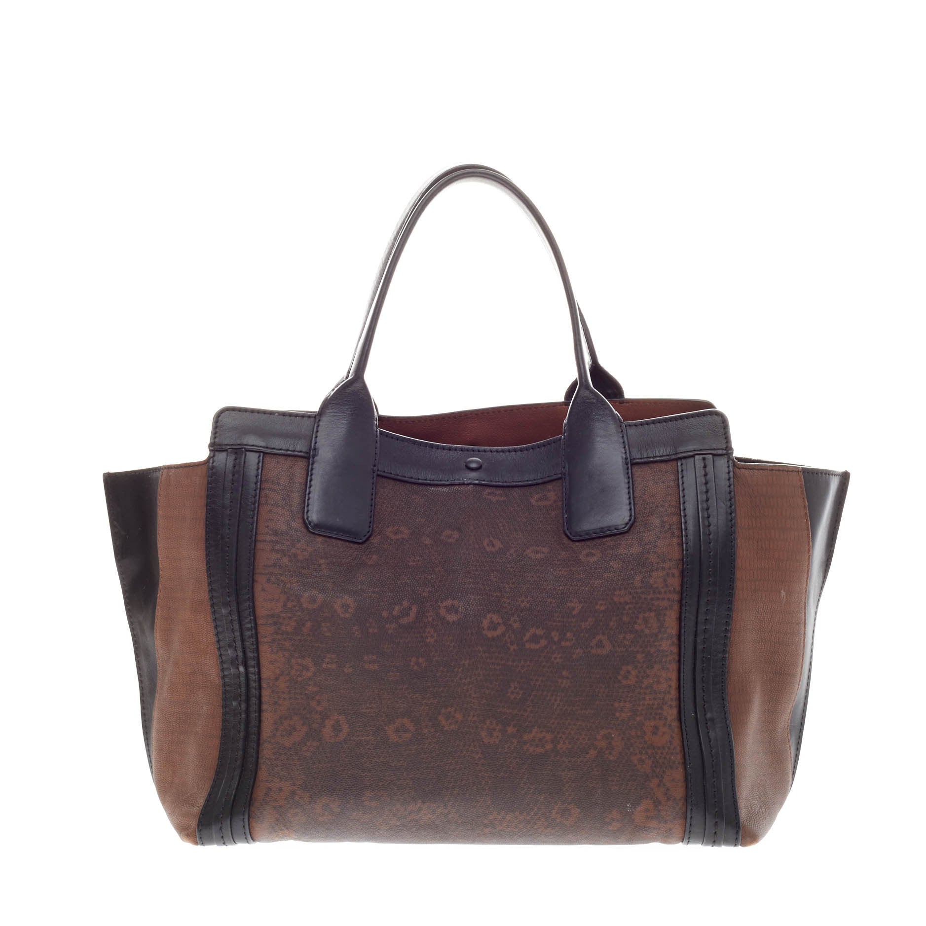 Alison Handbag Lizard Print Leather Mini