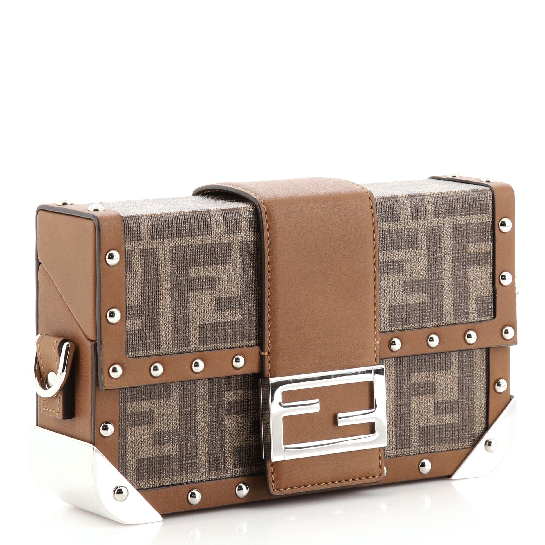 Baguette Trunk Bag Zucca Coated Canvas Mini