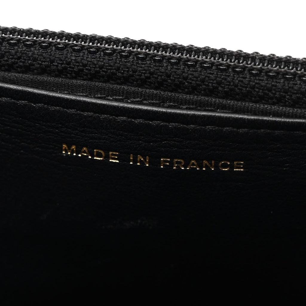 Caviar Quilted Coco Candy Wallet On Chain WOC Black