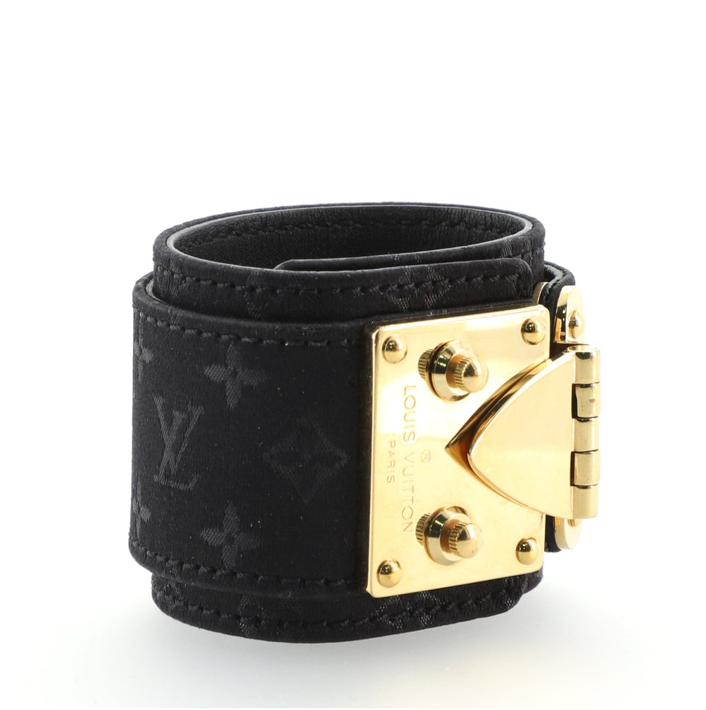 S Lock Bracelet Monogram Silk
