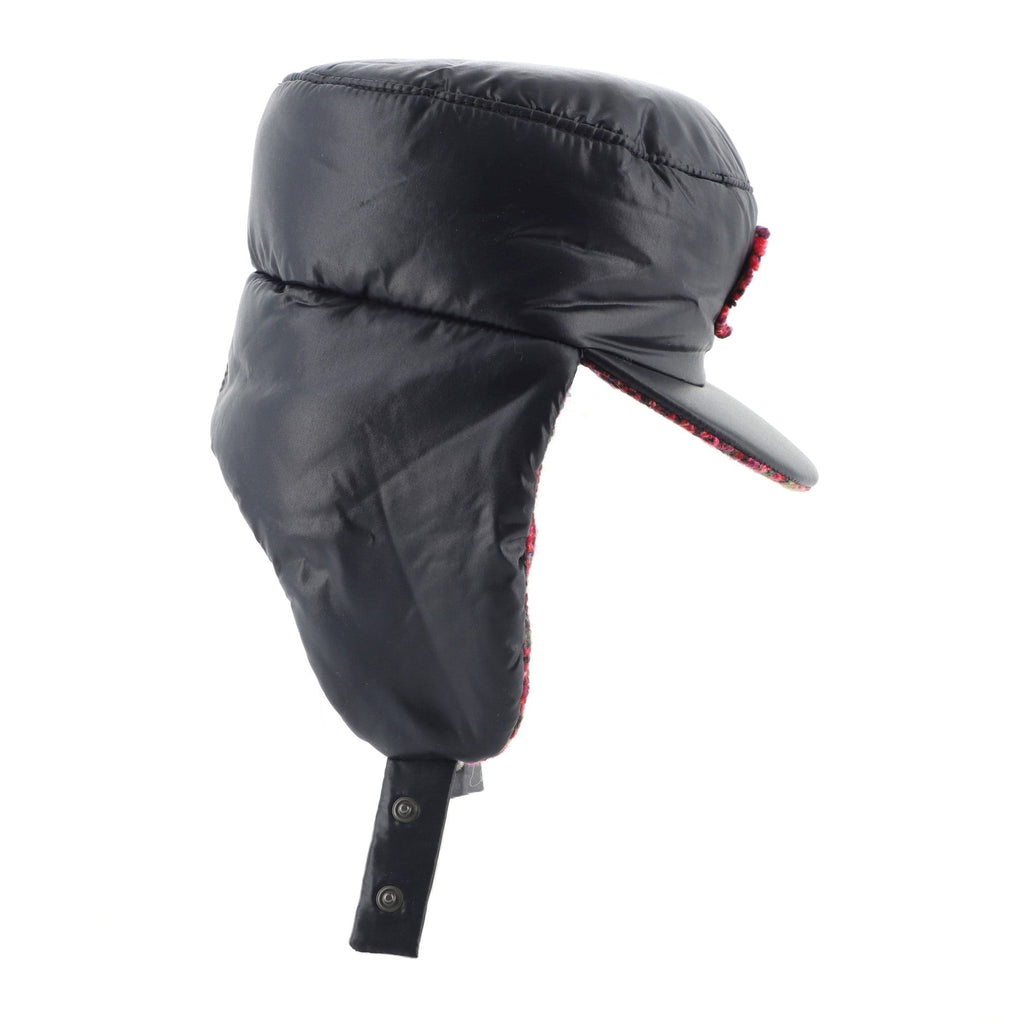 Coco Neige Trapper Hat Nylon with Tweed Medium