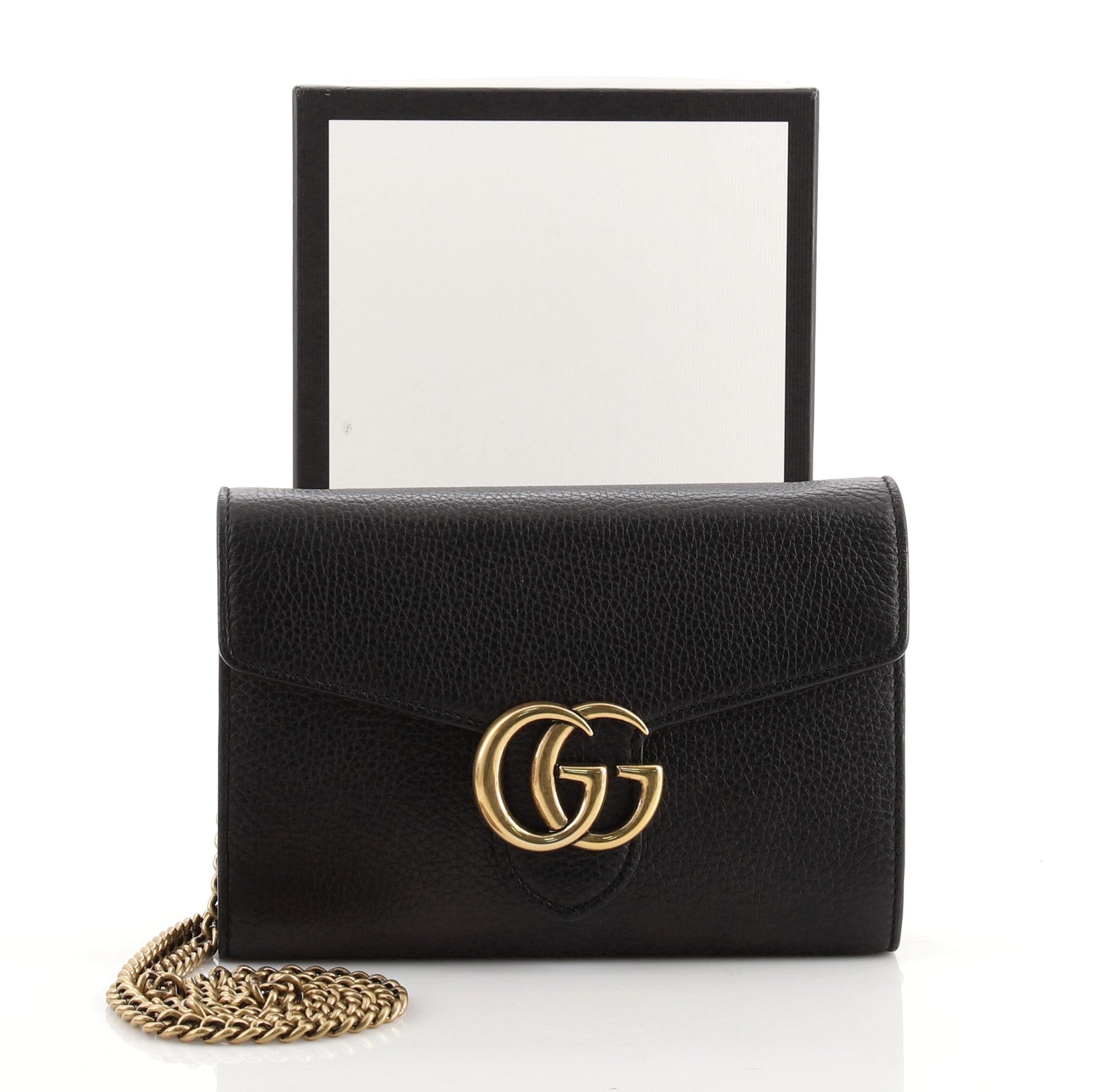 GG Marmont Chain Wallet Leather Mini