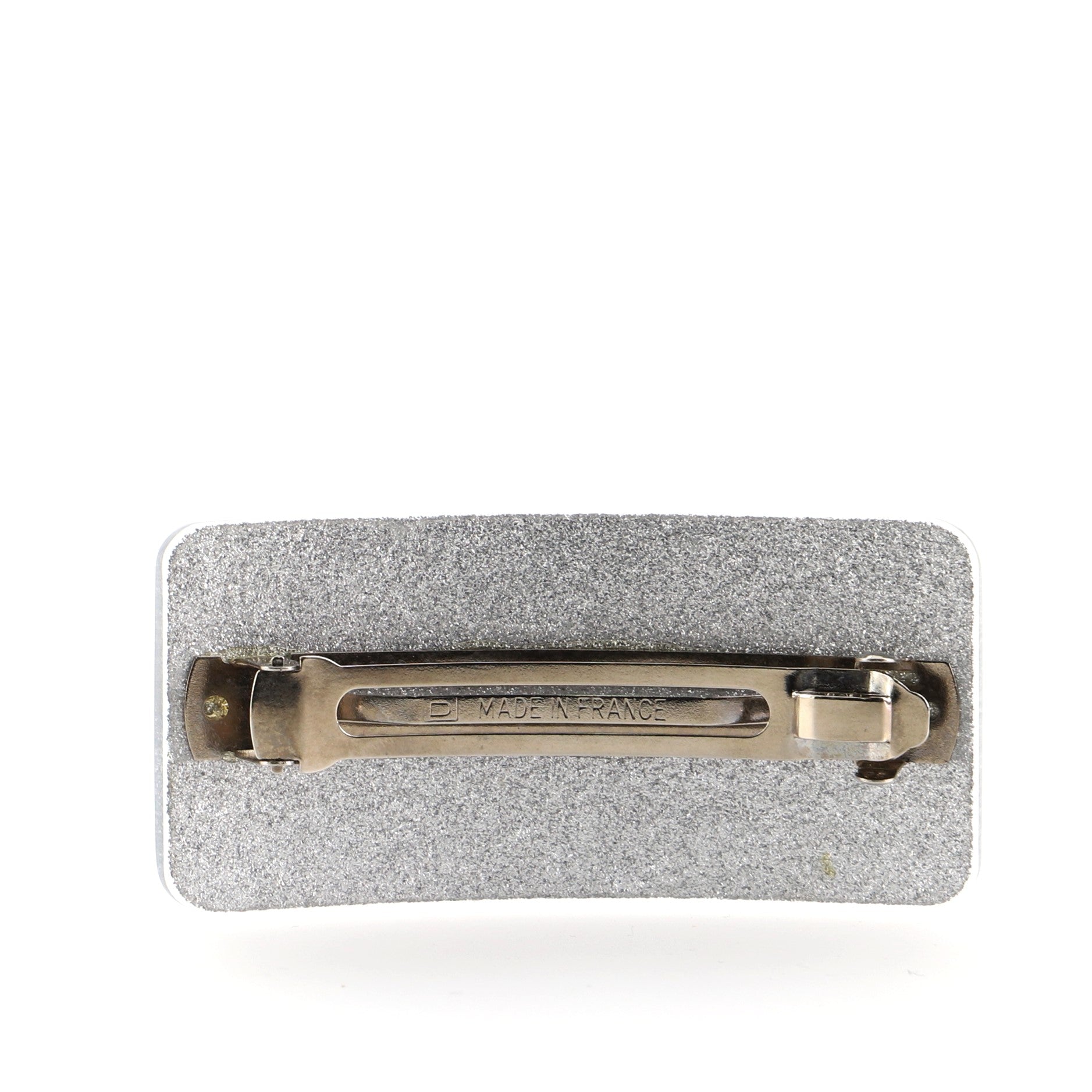 CC Hair Barrette Glitter Resin Large XS