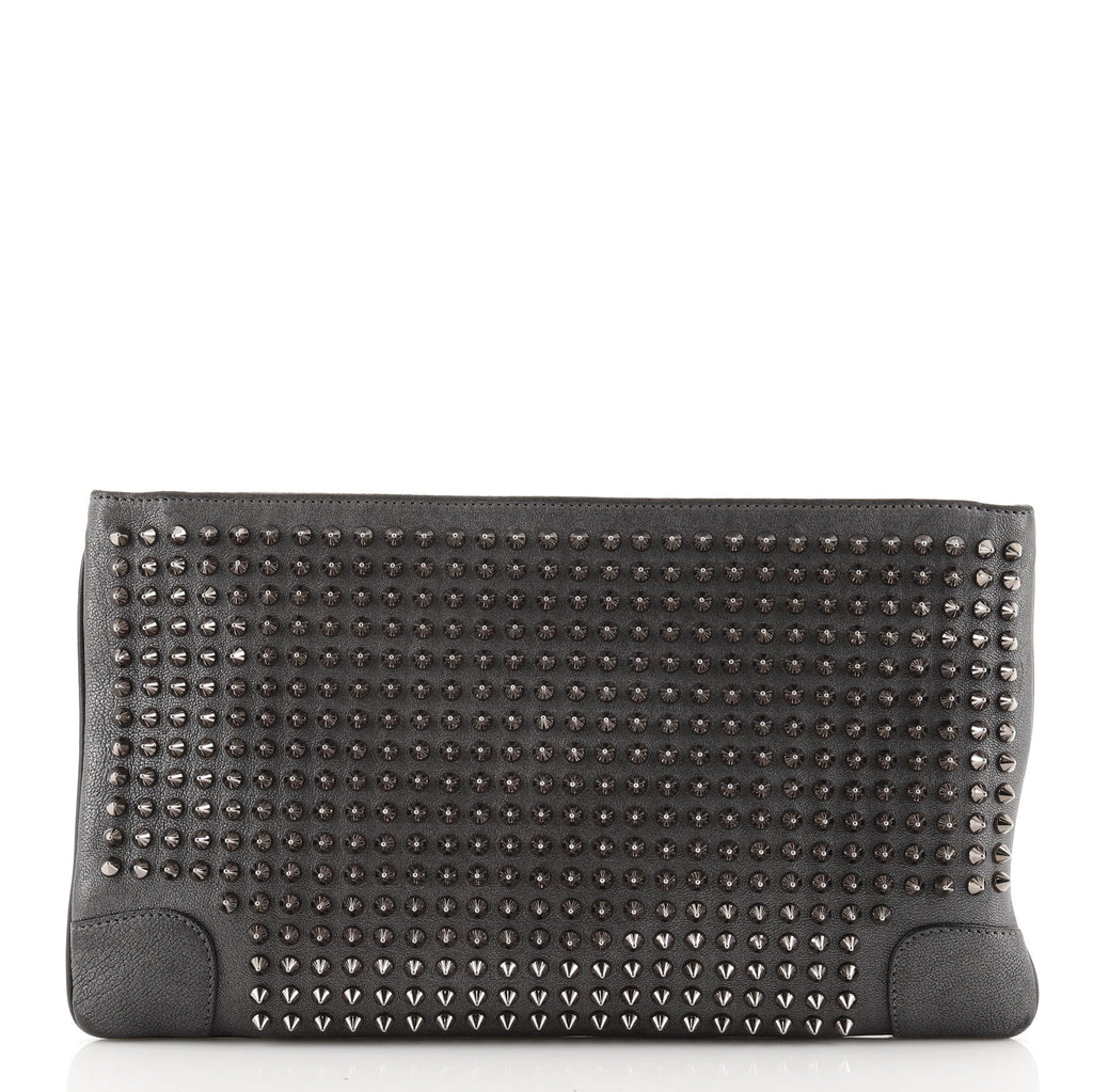 Loubiposh Clutch Spiked Leather