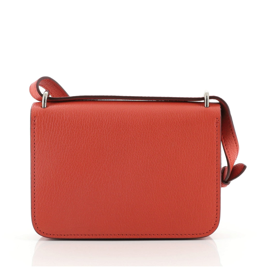 D-Ring Shoulder Bag Leather Mini