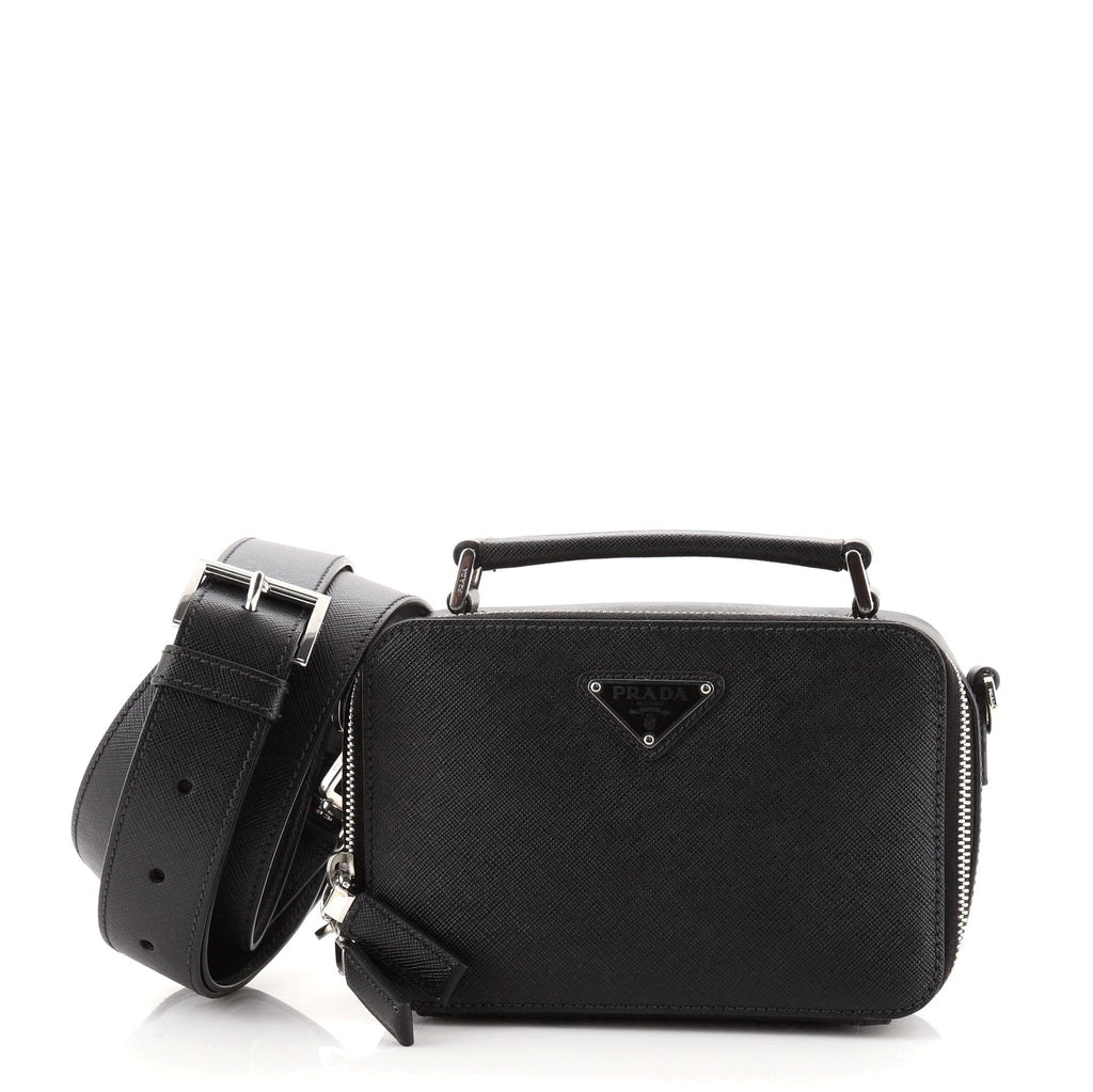 Brique Crossbody Bag Saffiano Leather Mini