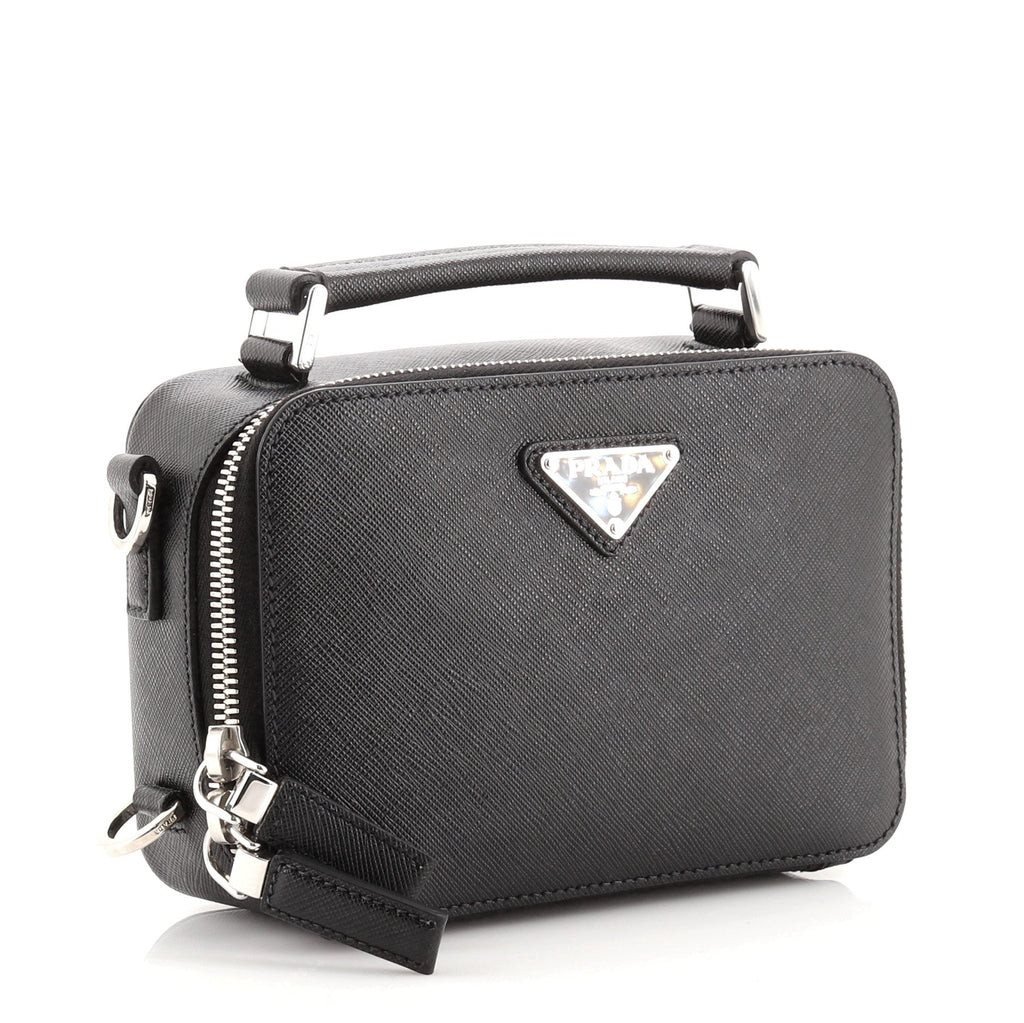 Brique Crossbody Bag Saffiano Leather Mini