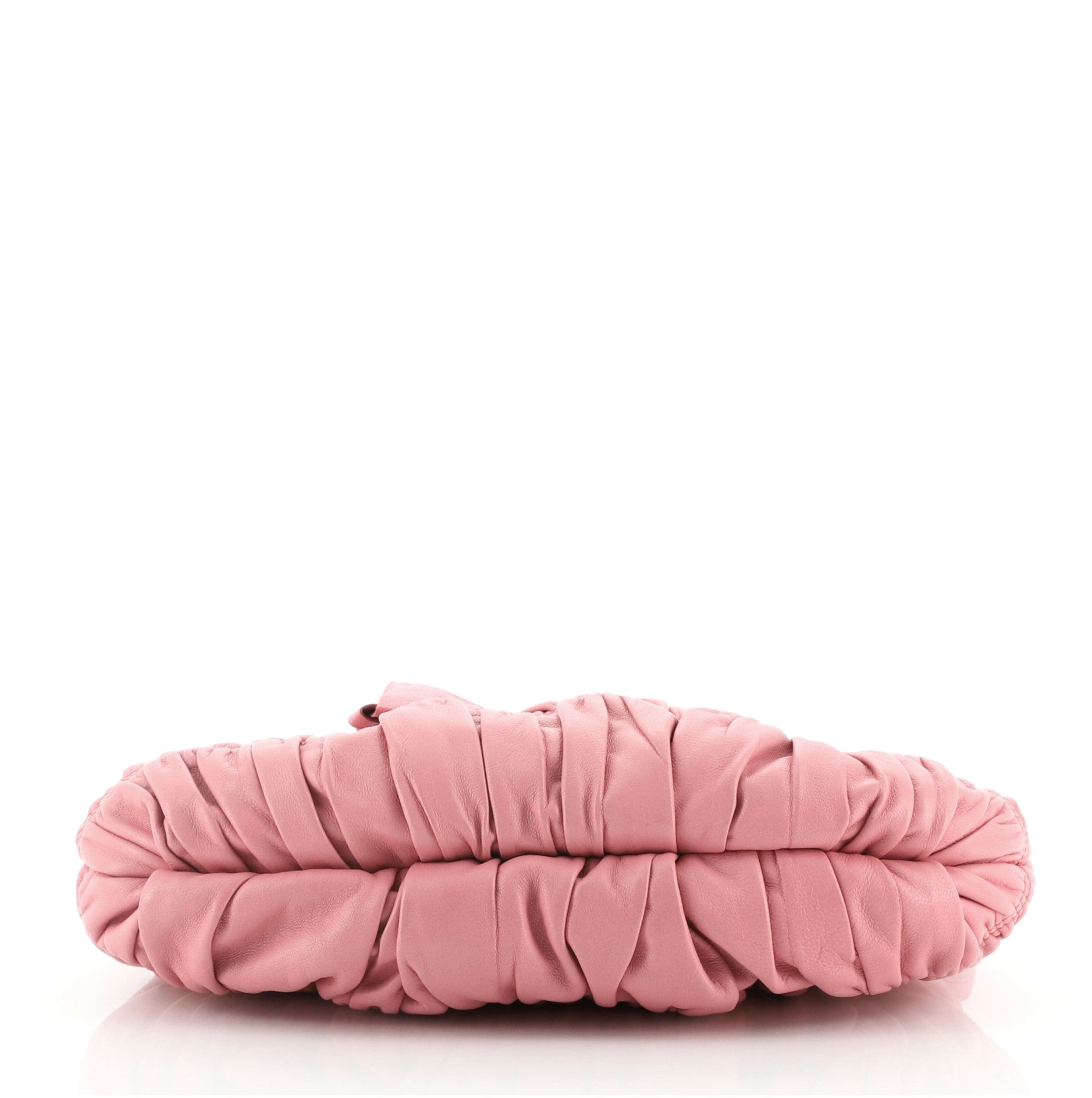 Bow Wristlet Clutch Nappa Gaufre Mini