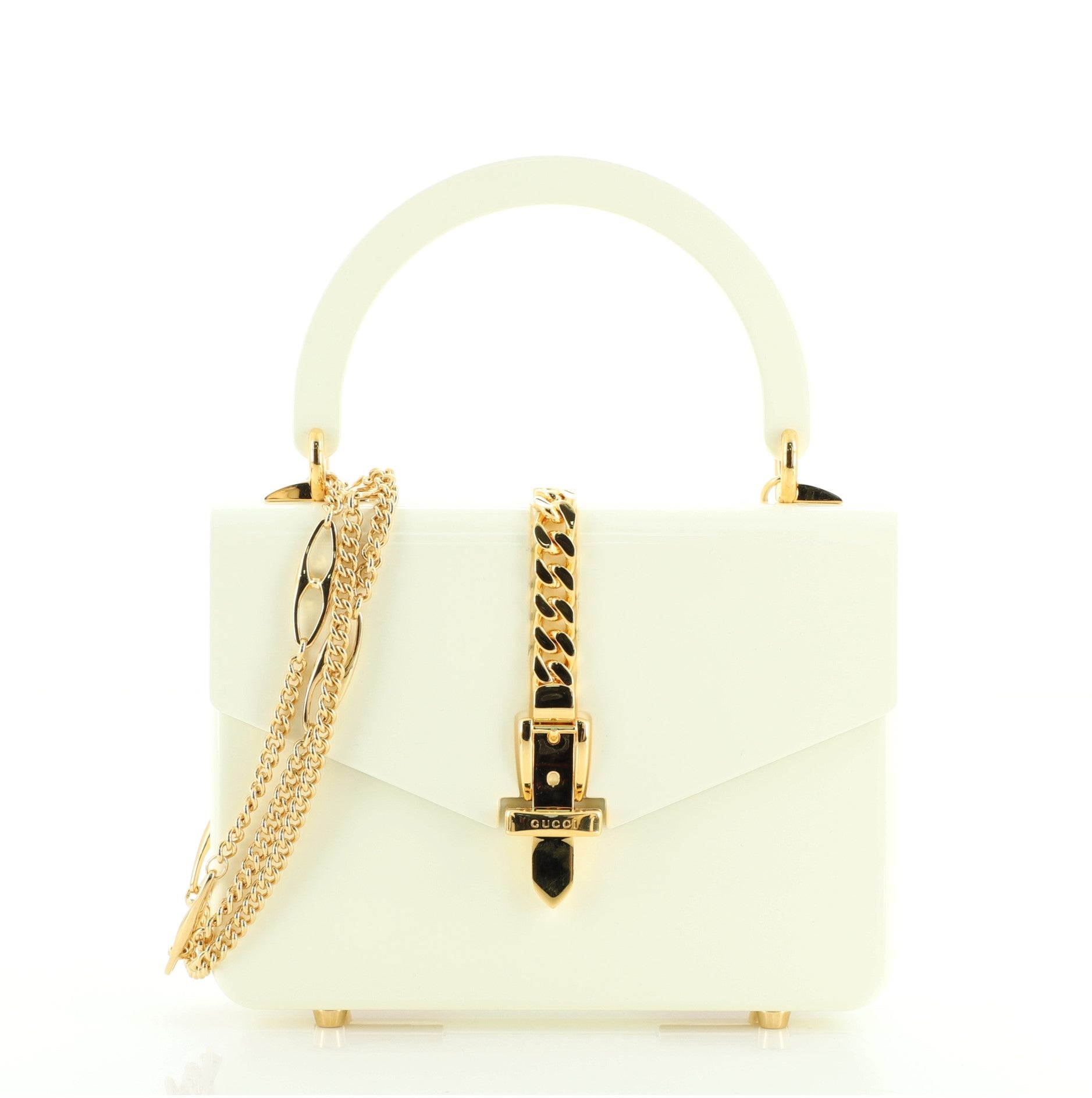 1969 Sylvie Top Handle Bag Plexiglass Mini