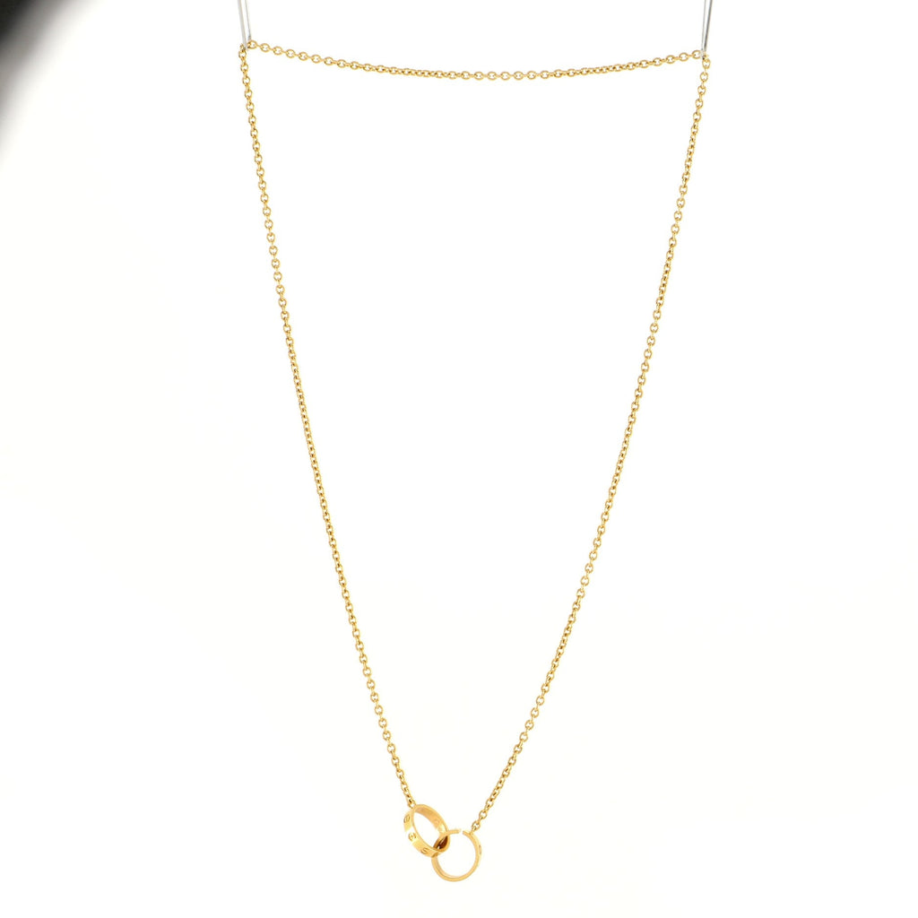 Love Interlocking Necklace 18K Yellow Gold
