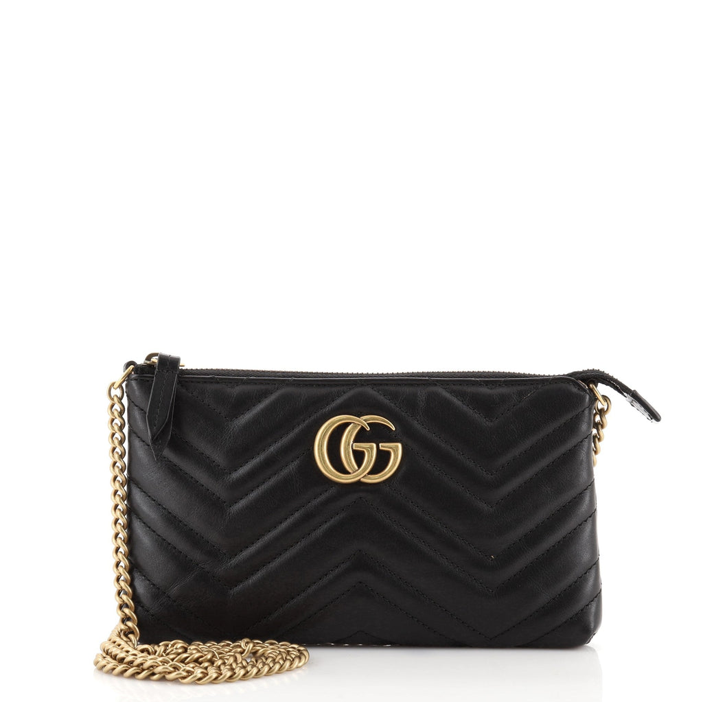 GG Marmont Chain Shoulder Bag Matelasse Leather Mini