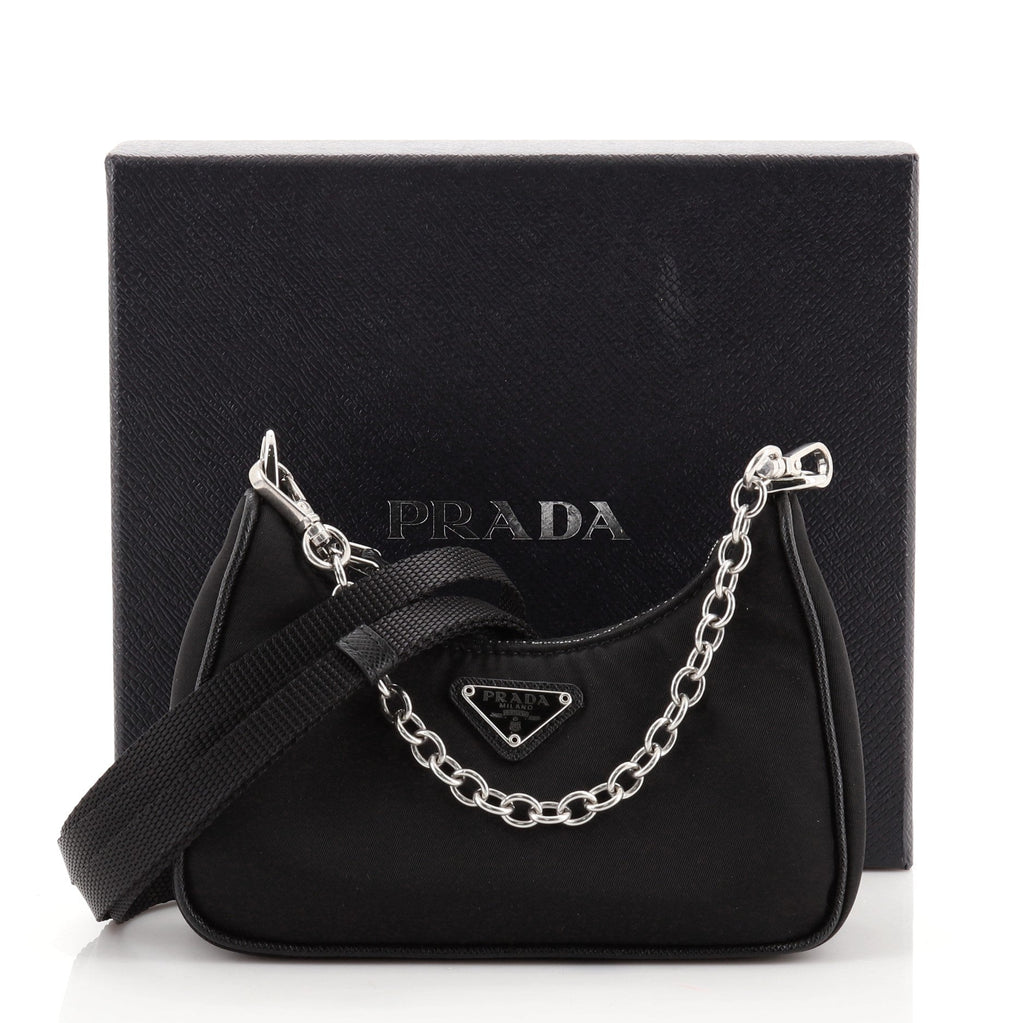 Re-Edition Shoulder Bag Tessuto Mini
