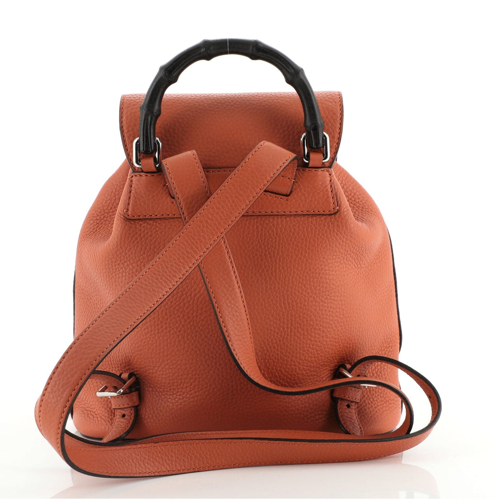 Bamboo Tassel Backpack Leather Mini