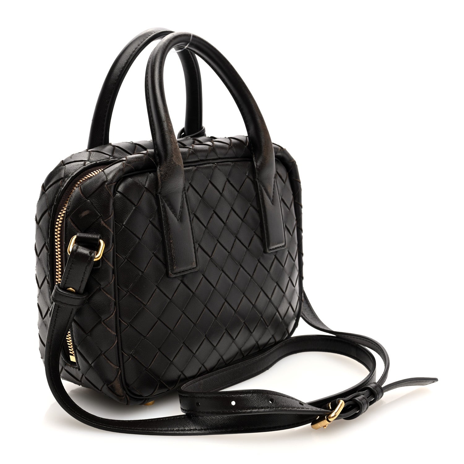 Lambskin Intrecciato Small Getaway Fondant