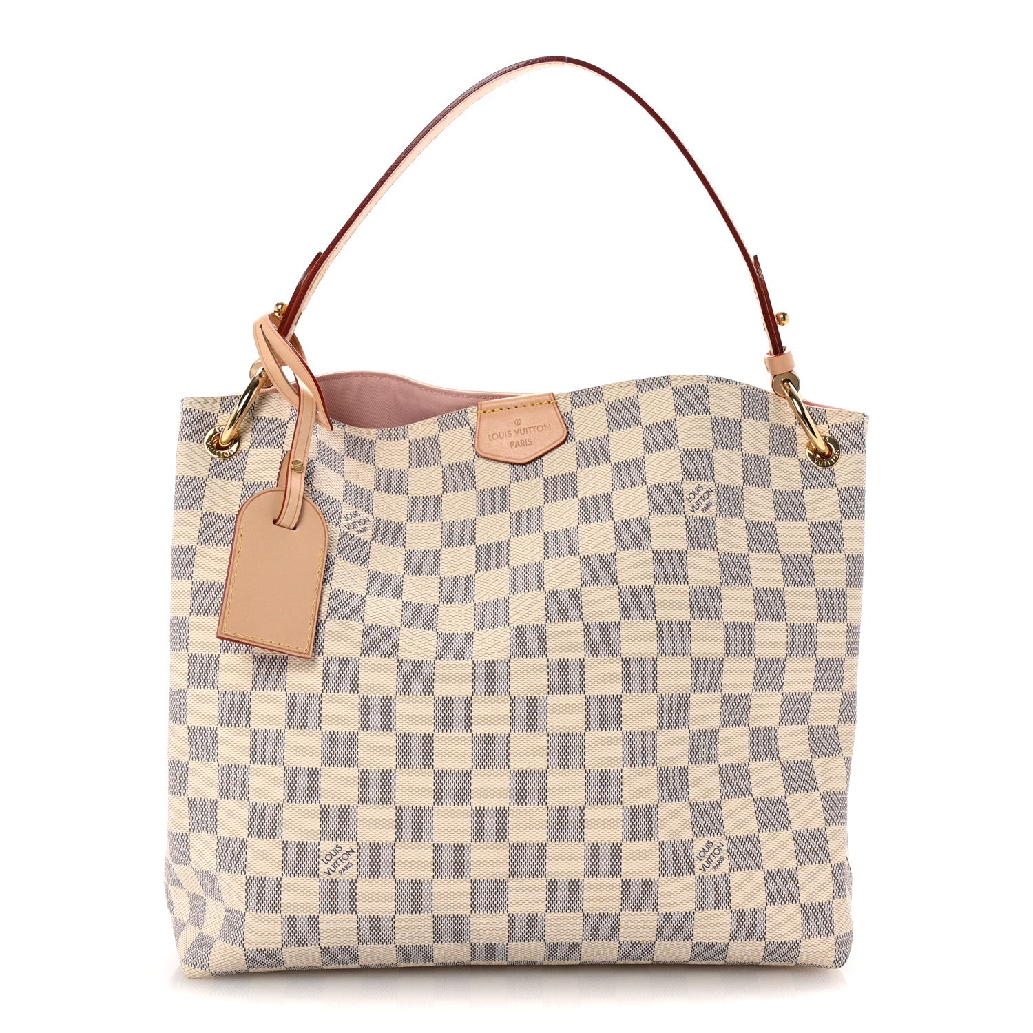 Damier Azur Graceful PM Rose Ballerine