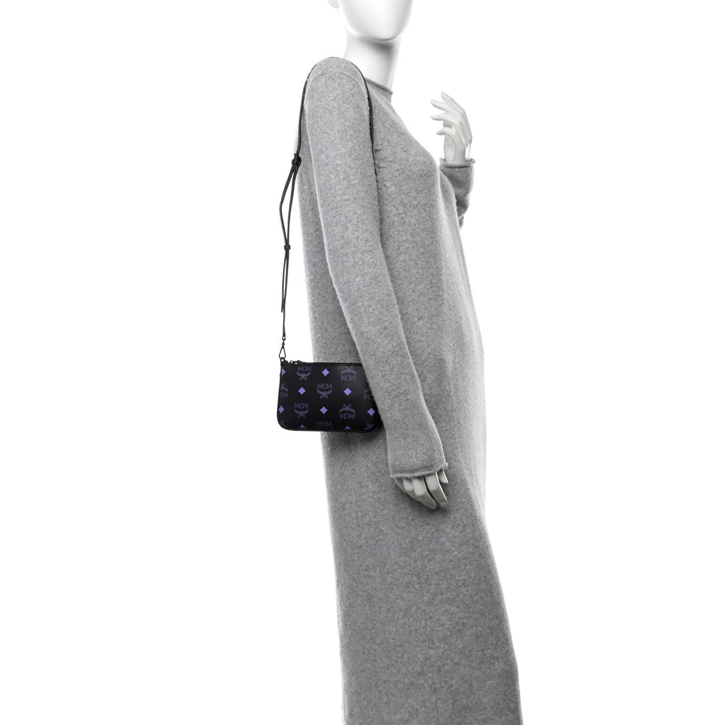 Calfskin Color Splash Pouch on Chain Dahlia Purple