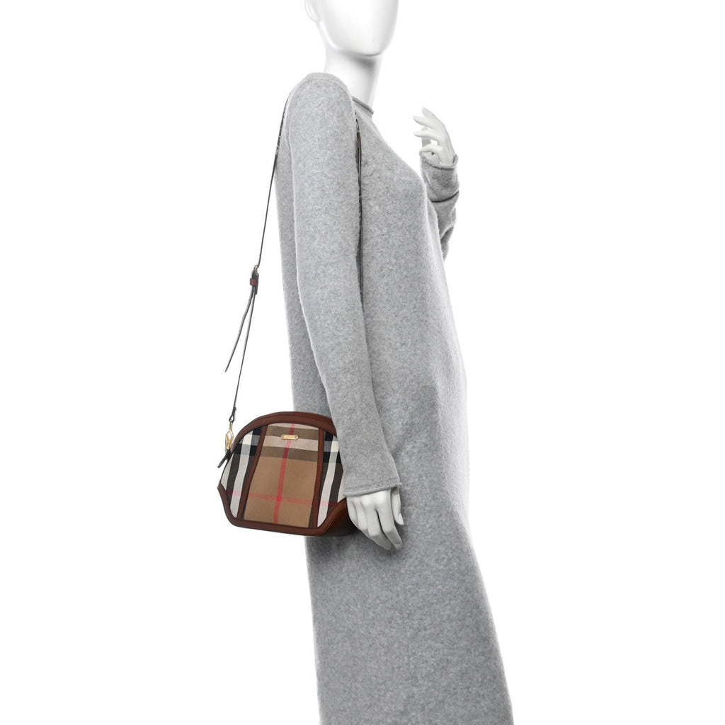 House Check Mini Orchard Crossbody Tan