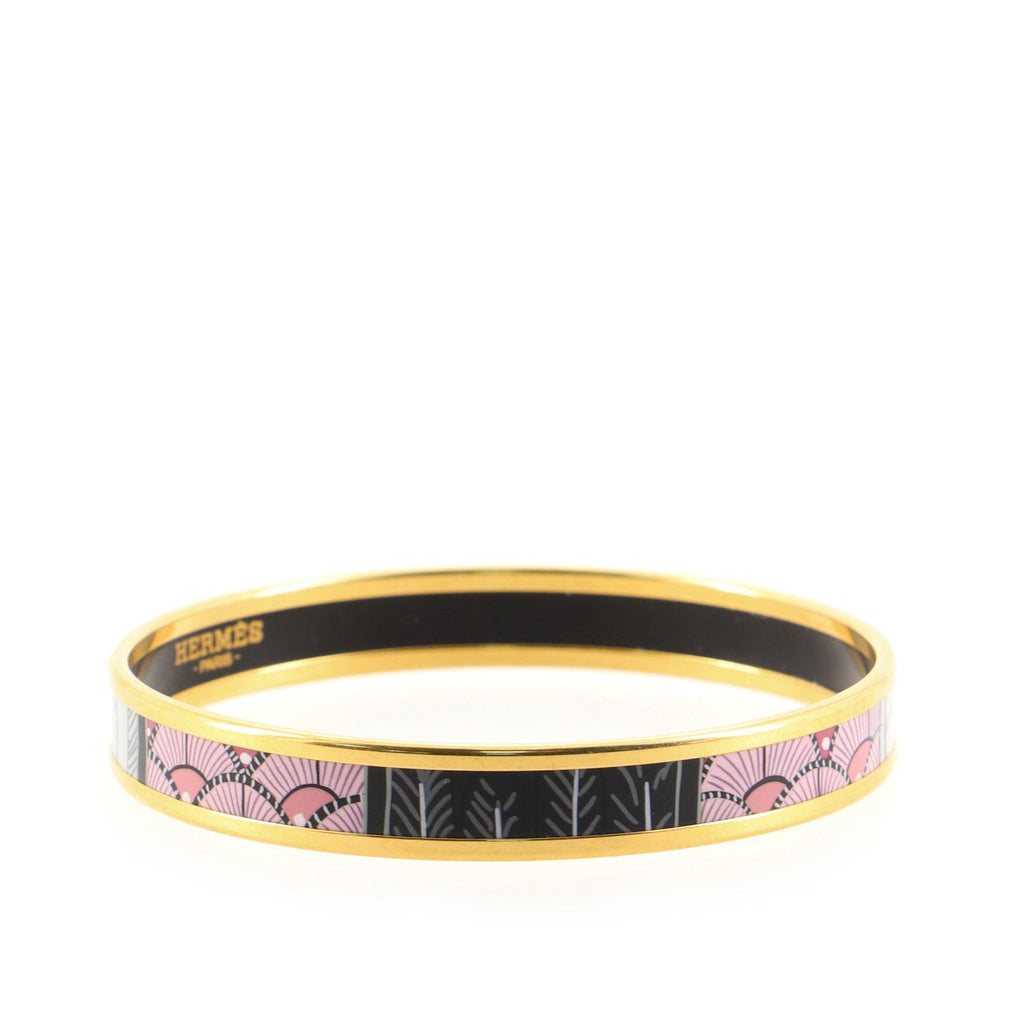 Bangle Bracelet Printed Enamel Narrow