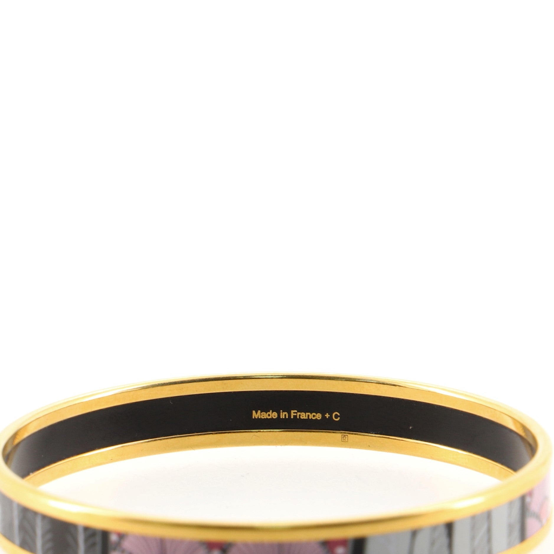 Bangle Bracelet Printed Enamel Narrow
