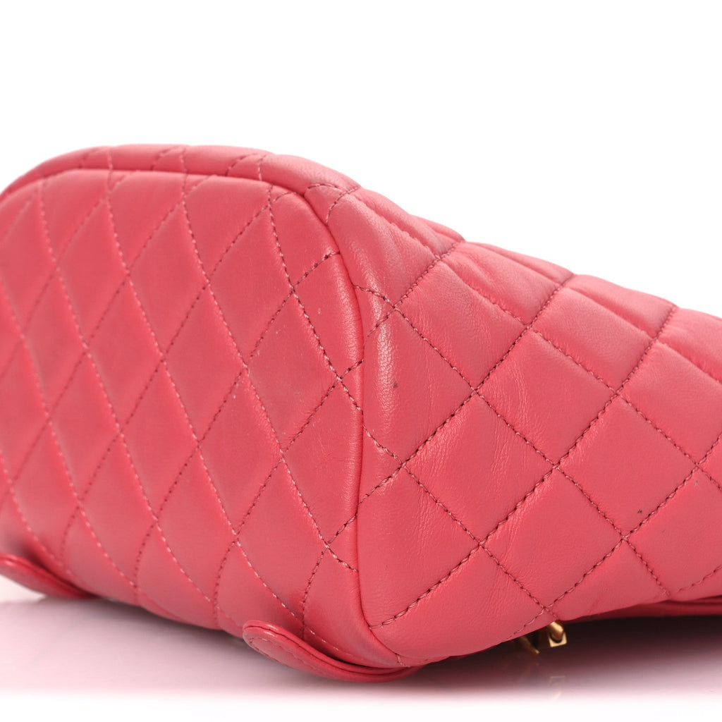 Lambskin Quilted Mini Urban Spirit Backpack Pink