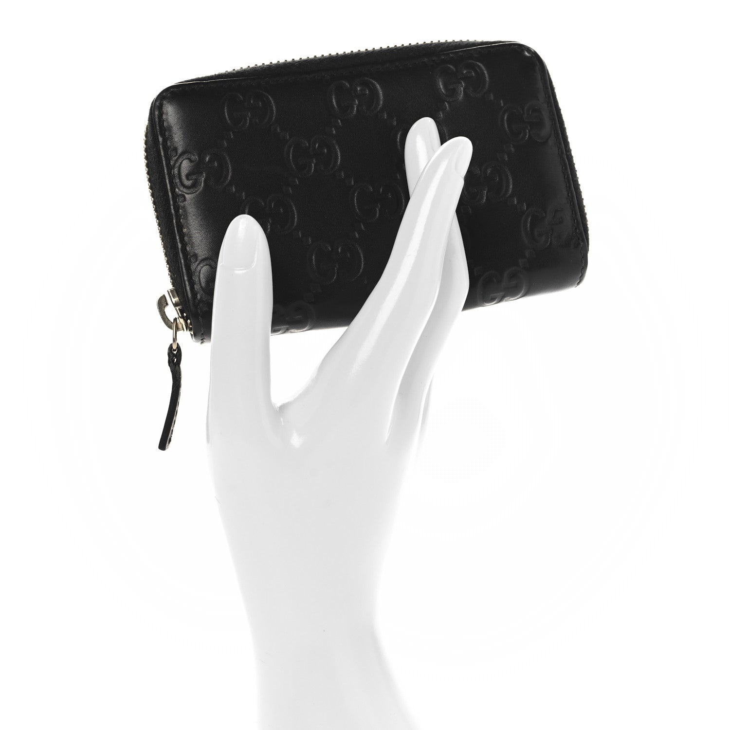 Guccissima Zip Around  Case Black