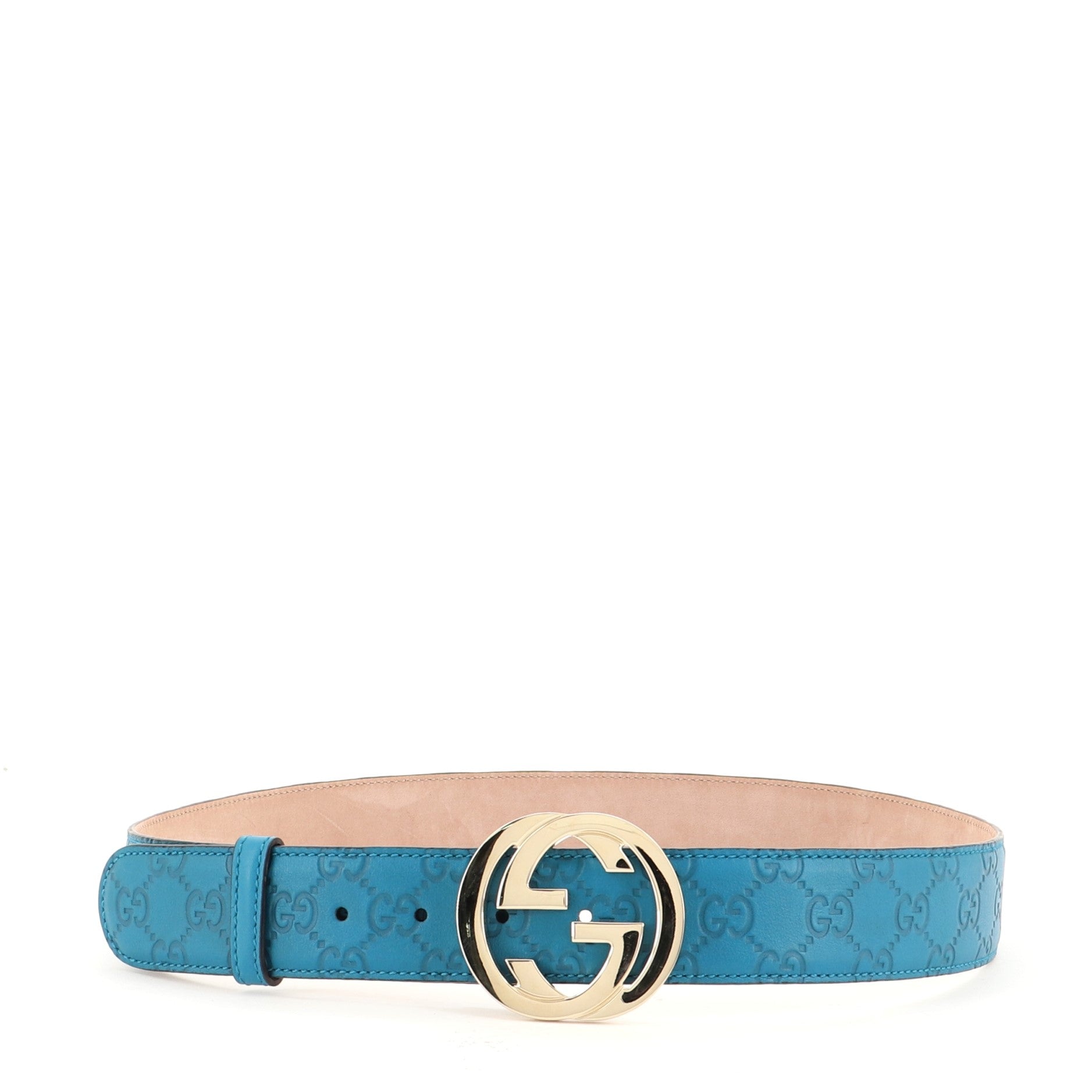 Interlocking G Belt Guccissima Leather Wide 95