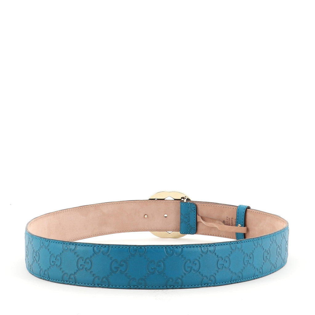Interlocking G Belt Guccissima Leather Wide 95