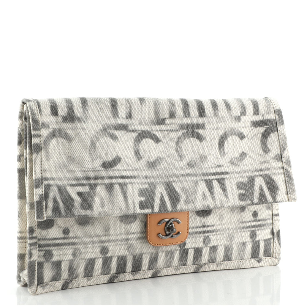 Iliad Clutch Bag Printed Toile