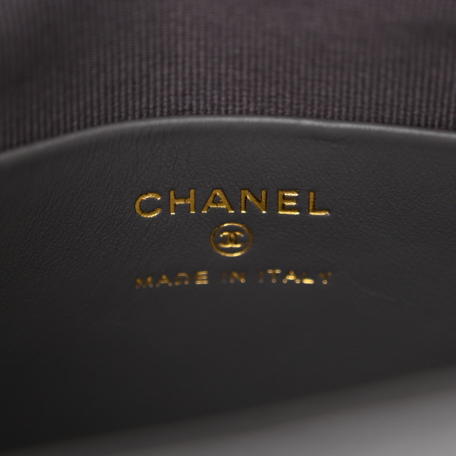 Caviar Quilted Chanel Way Clutch With Chain Grey