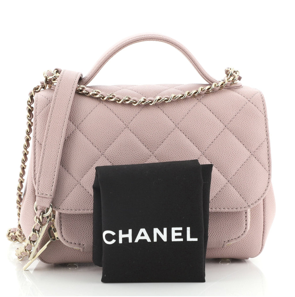 Business Affinity Flap Bag Quilted Caviar Mini
