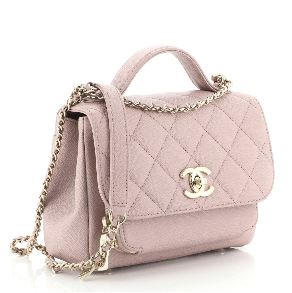 Business Affinity Flap Bag Quilted Caviar Mini