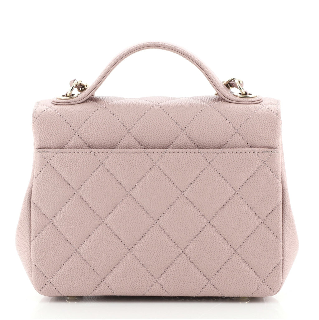 Business Affinity Flap Bag Quilted Caviar Mini