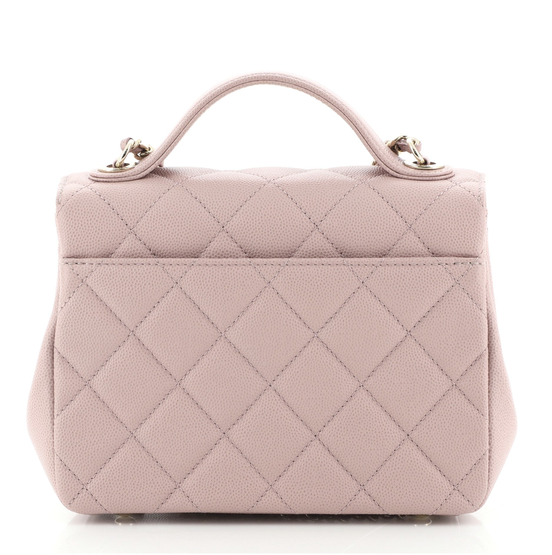Business Affinity Flap Bag Quilted Caviar Mini
