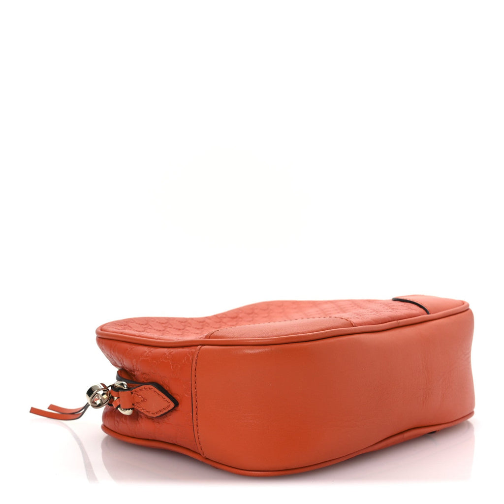 Soft Microguccissima Mini Bree Messenger Bag Sun Orange