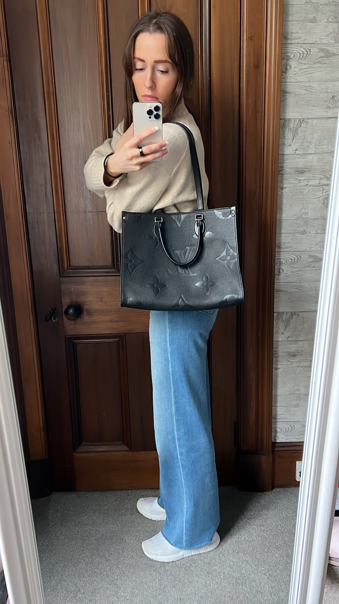 Louis Vuitton On the Go MM Black Empreinte