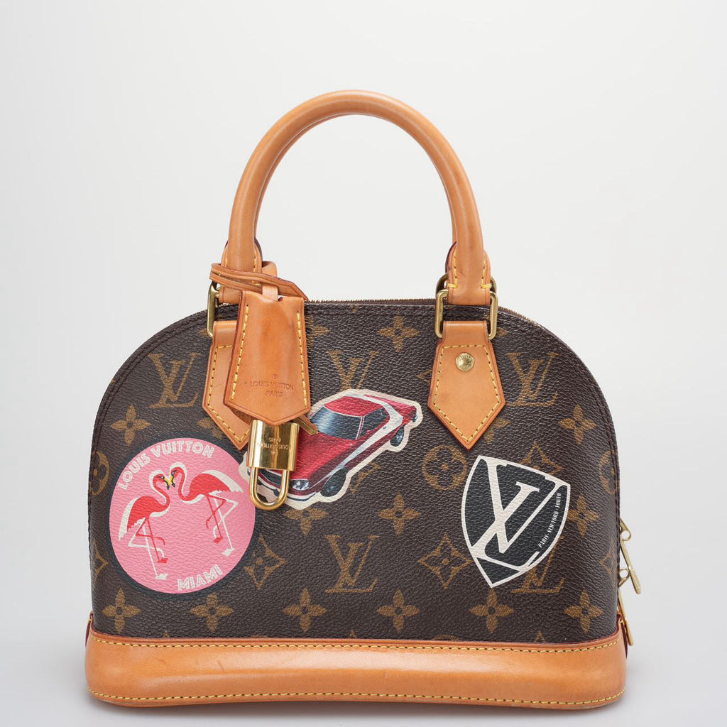 Louis Vuitton Monogram World Tour Alma BB Satchel Bag