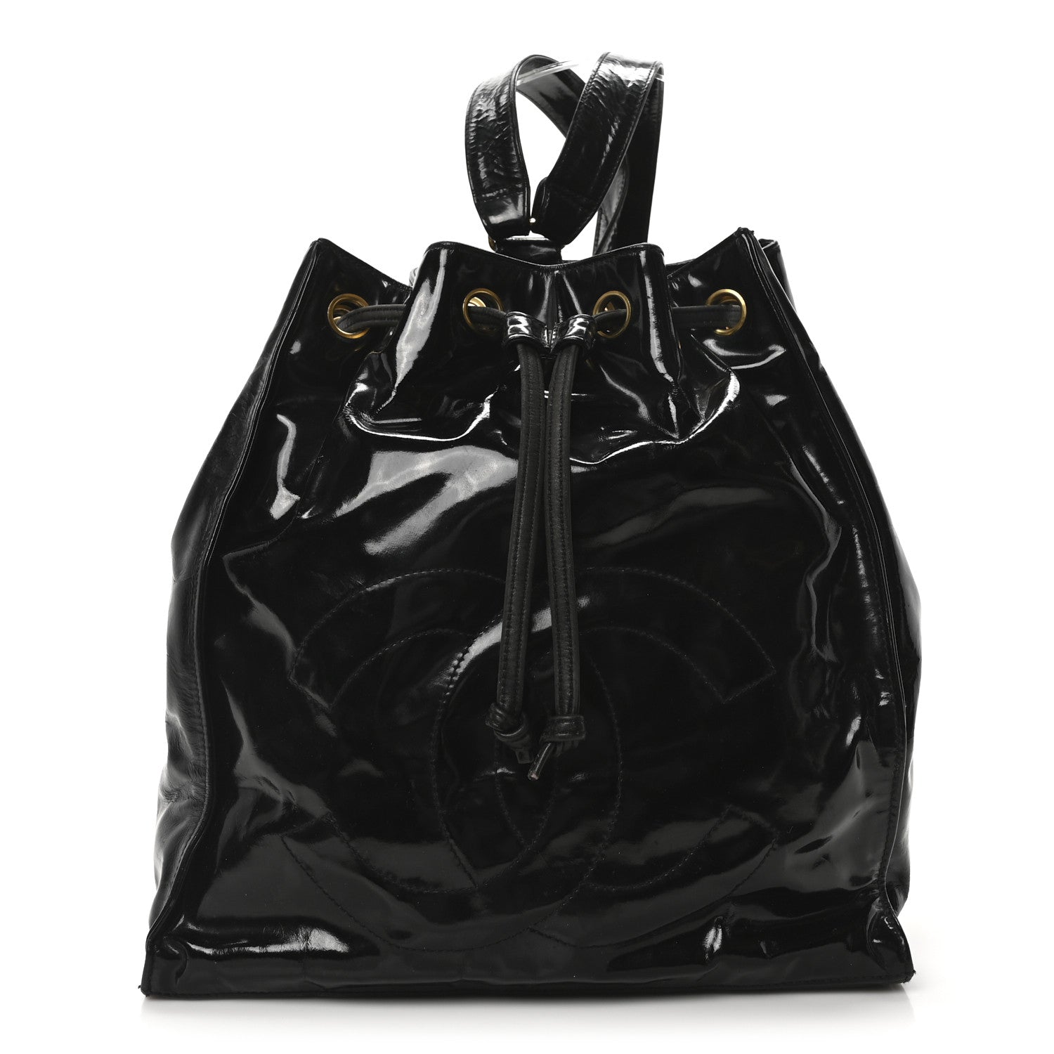 Paten Timeless CC Drawstring Backpack Black