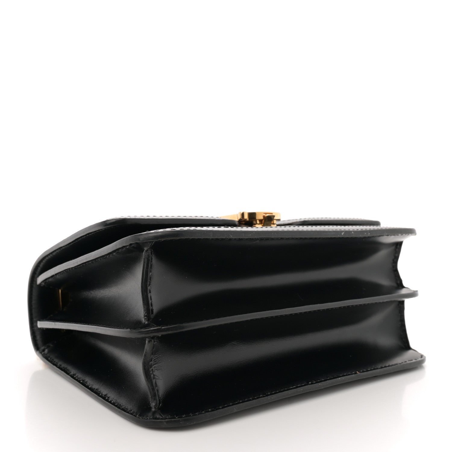 Calfskin Monogram Embossed Small TB Chain Bag Black