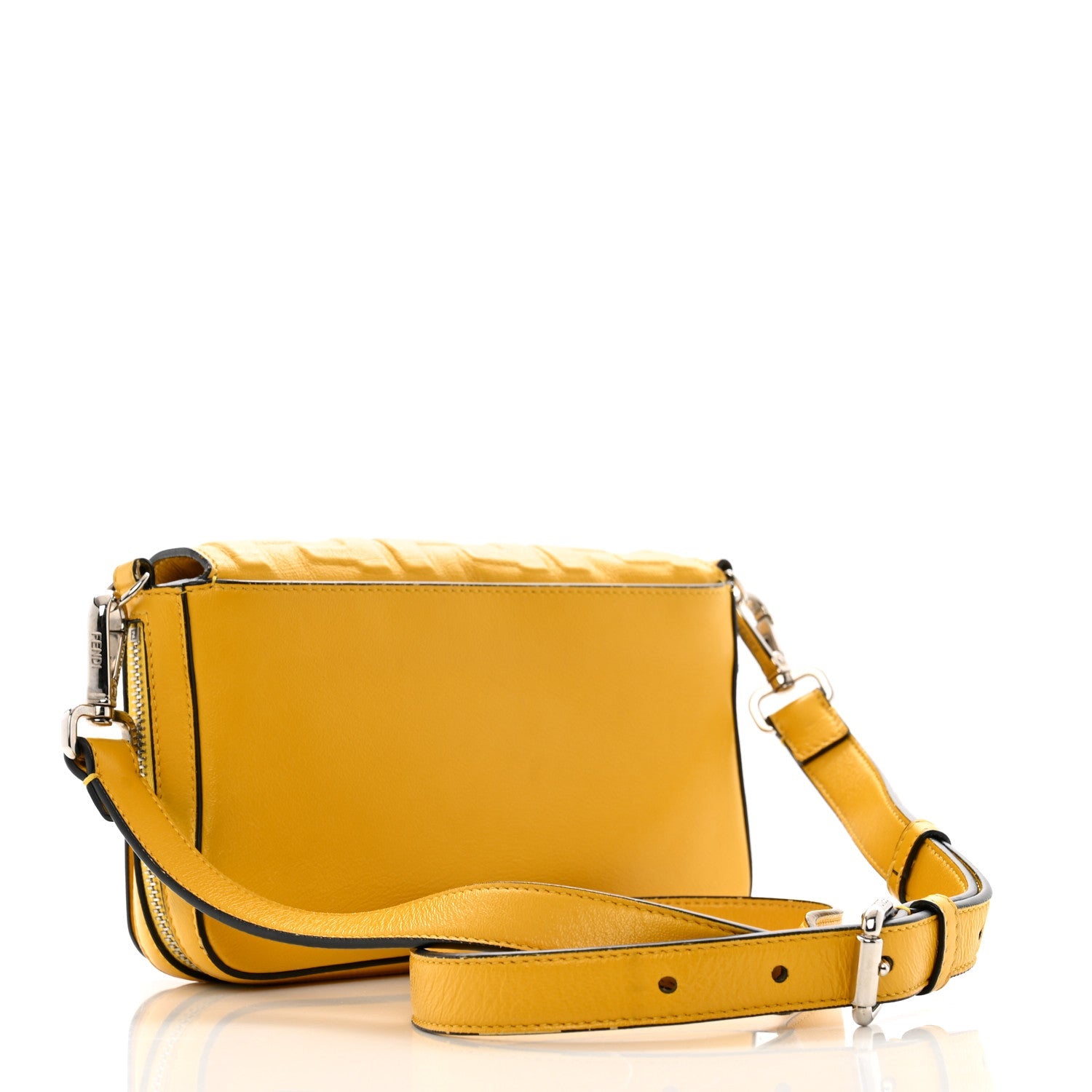 Nappa FF 1974 Embossed Mini Expandable Flap Bag Mimosa
