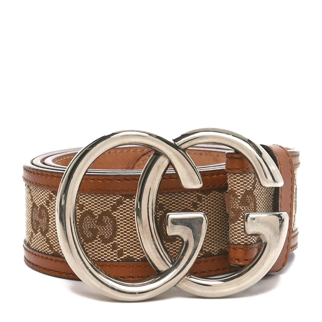 Monogram Double G Belt 90 36 Dark Brown