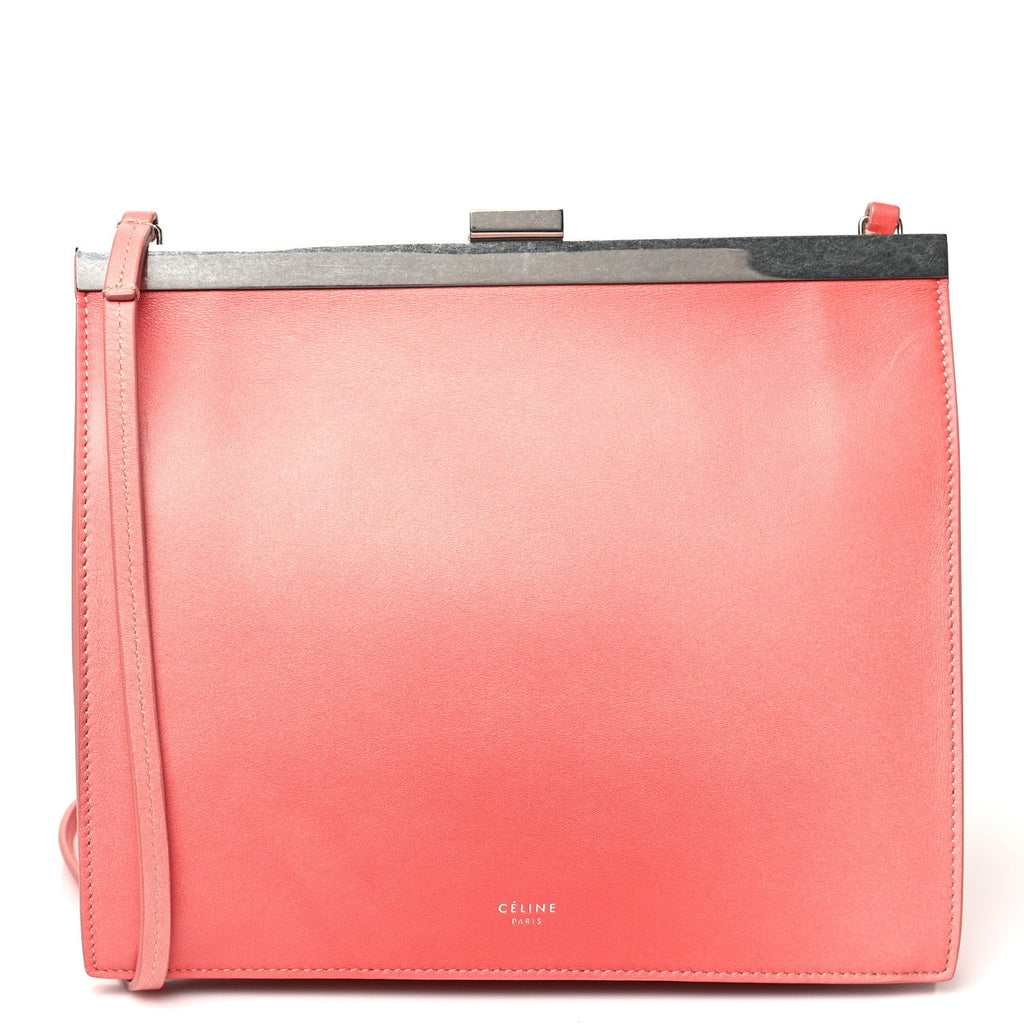 Smooth Calfskin Mini Clasp Bag Pink