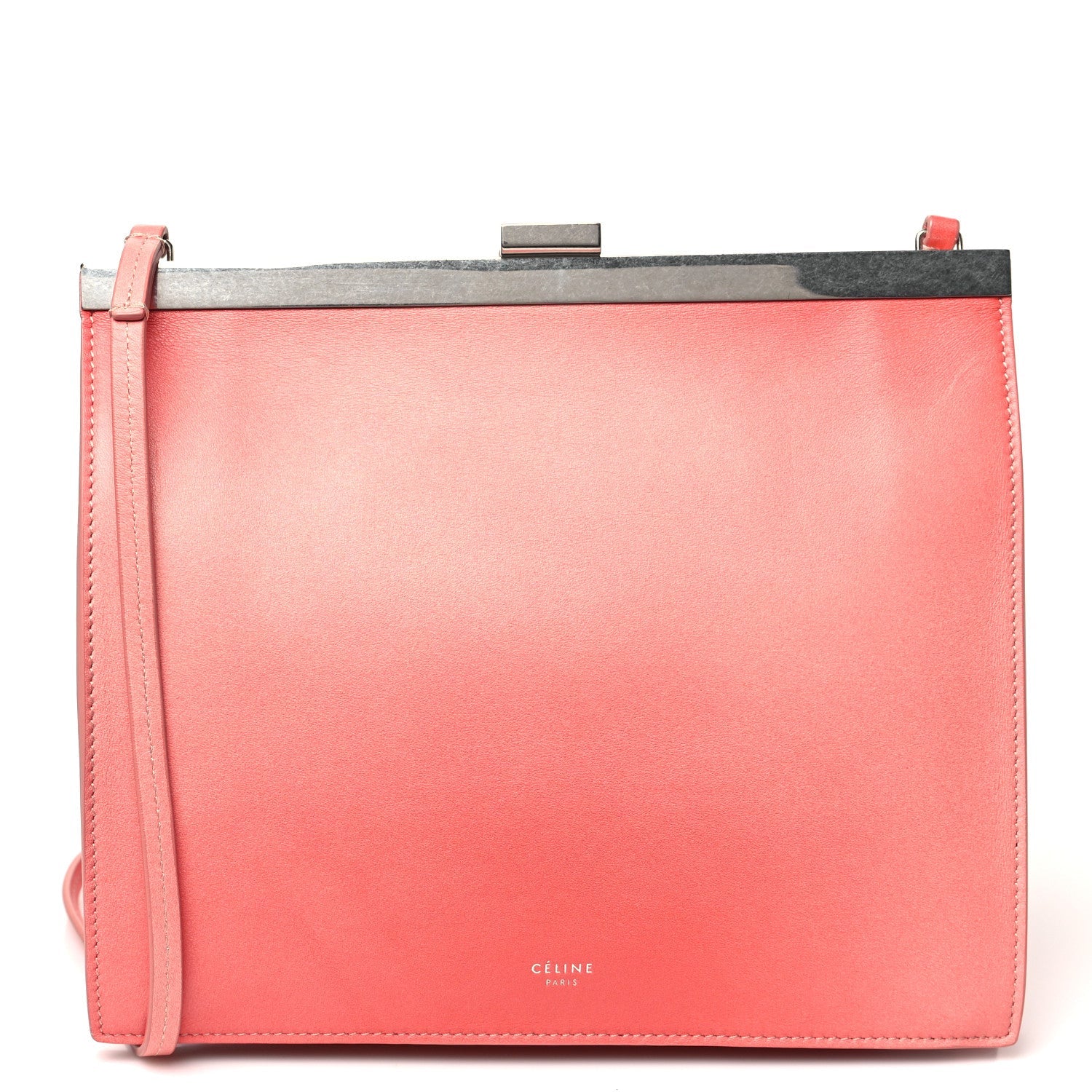 Smooth Calfskin Mini Clasp Bag Pink