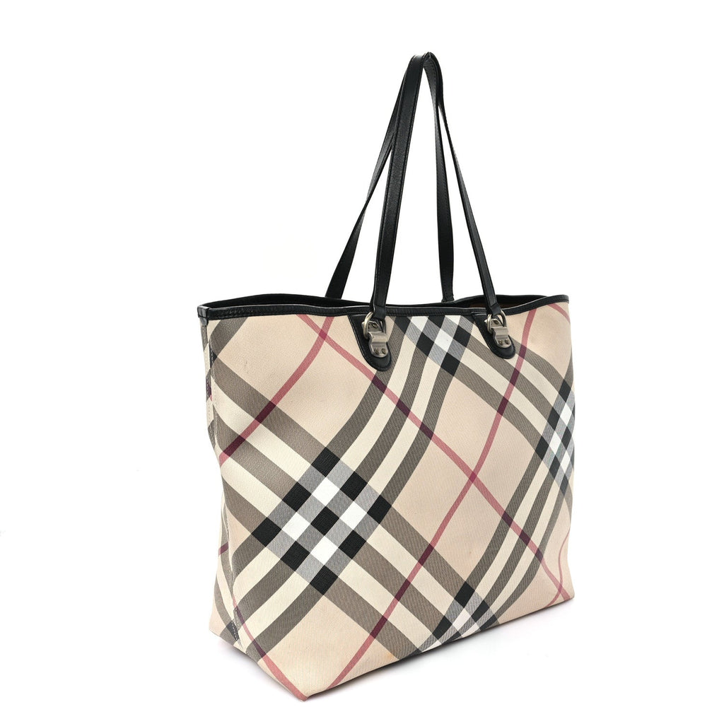 Nova Check Large Nickie Tote Black