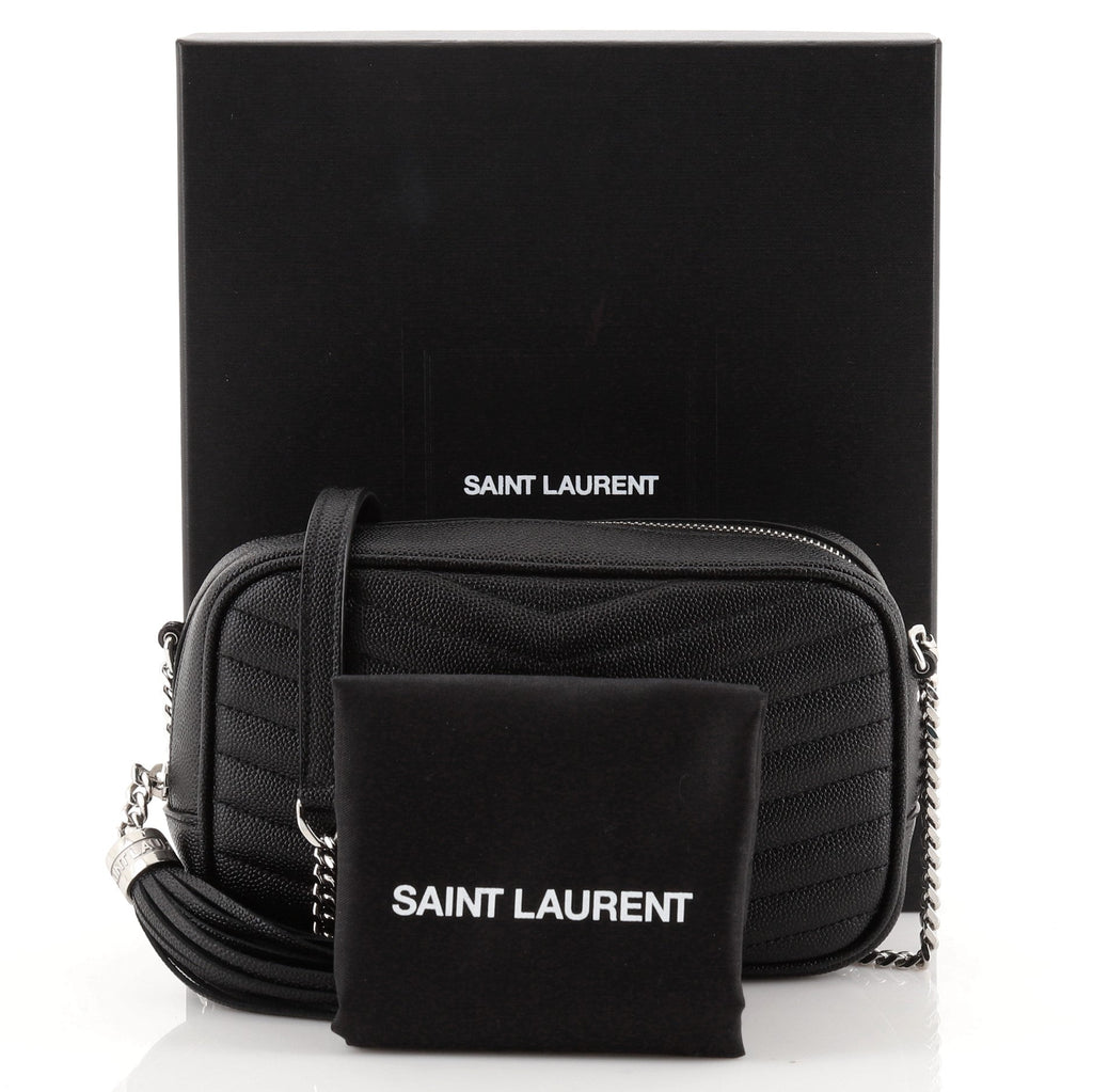 Lou Camera Bag Matelasse Chevron Leather Mini