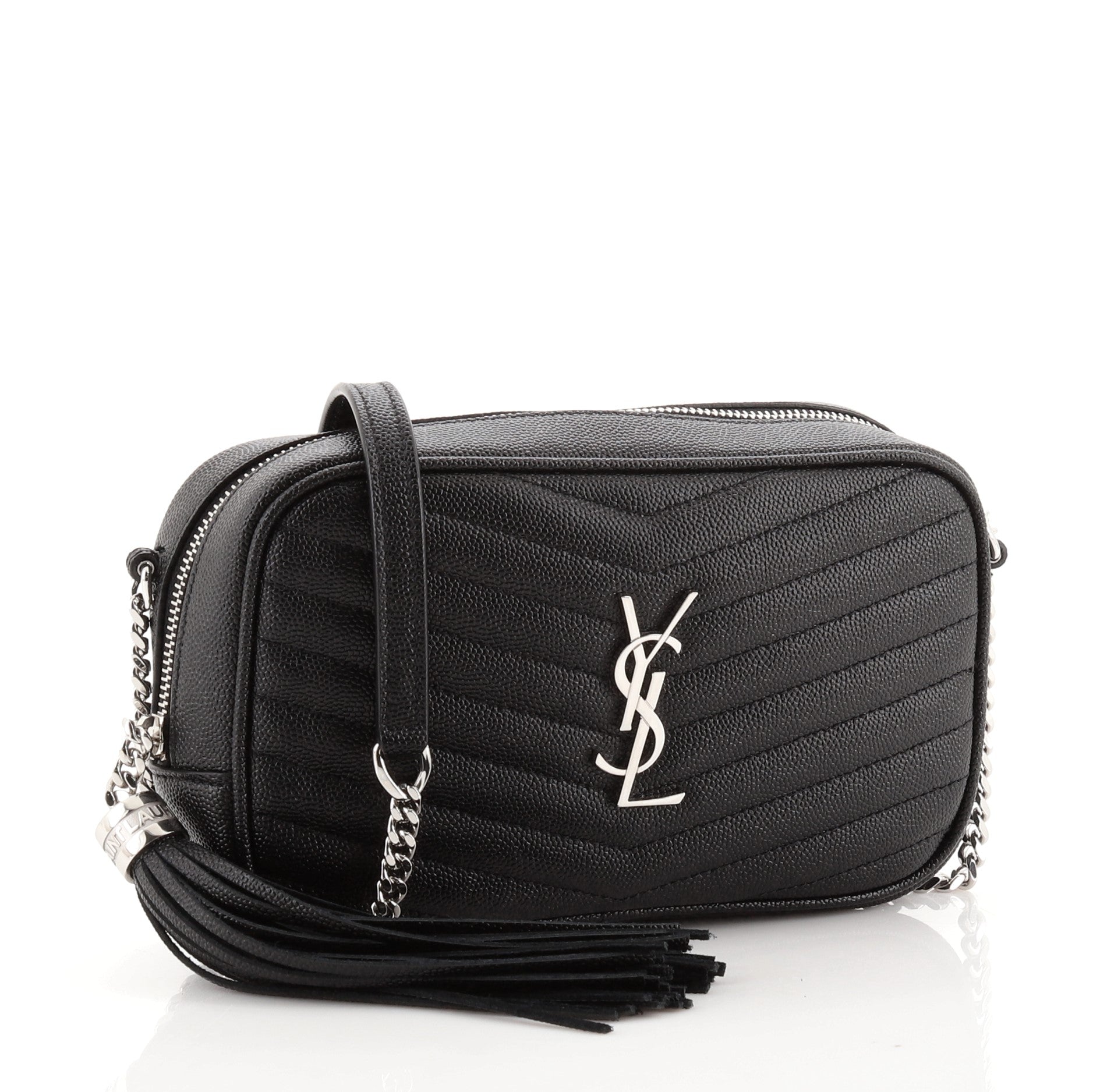 Lou Camera Bag Matelasse Chevron Leather Mini